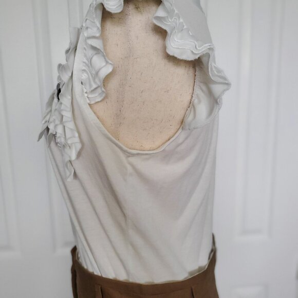 NWOT - Mango Dress Pants Sz 4 Dark Camel Color - Picture 12 of 16